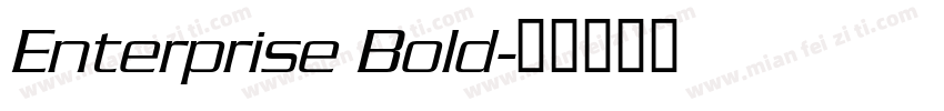 Enterprise Bold字体转换